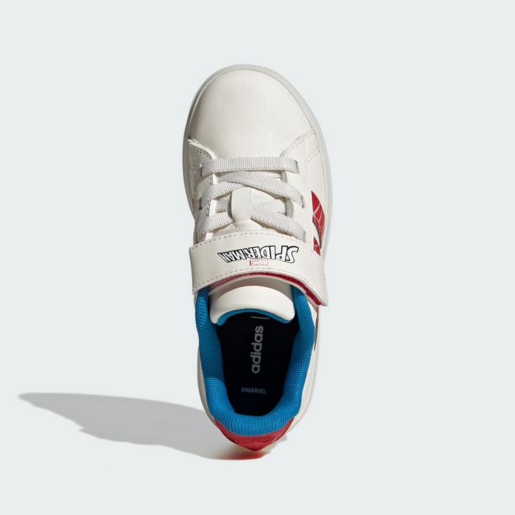 adidas adidas adidas Marvel Spider-Man Grand Court Sneaker Kinder - Cloud White / Pure Ruby / Bright Blue - 1 | SportScheck