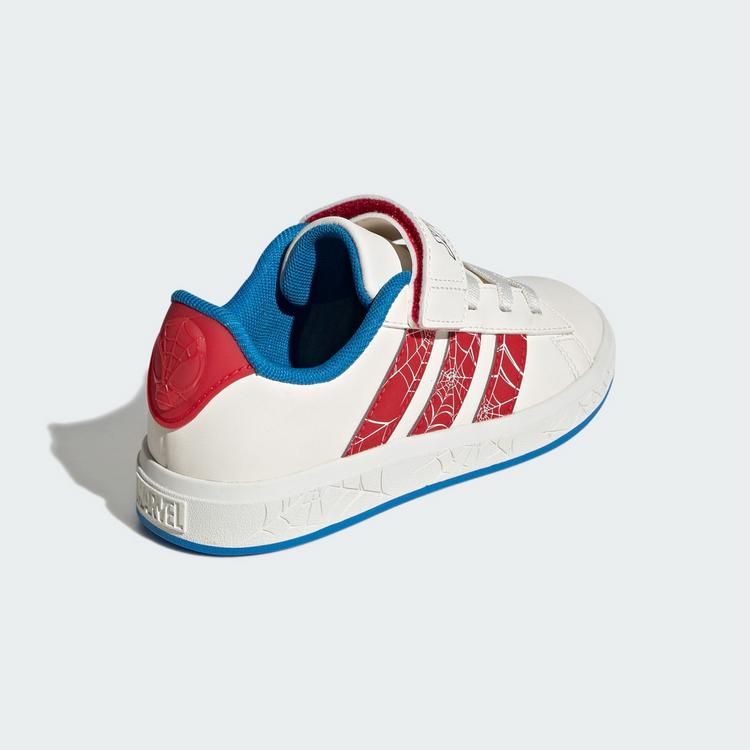 adidas adidas adidas Marvel Spider-Man Grand Court Sneaker Kinder - Cloud White / Pure Ruby / Bright Blue - 4 | SportScheck