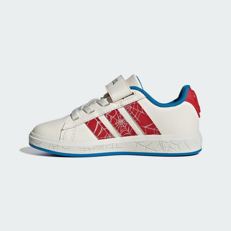 adidas adidas adidas Marvel Spider-Man Grand Court Sneaker Kinder - Cloud White / Pure Ruby / Bright Blue - 5 | SportScheck