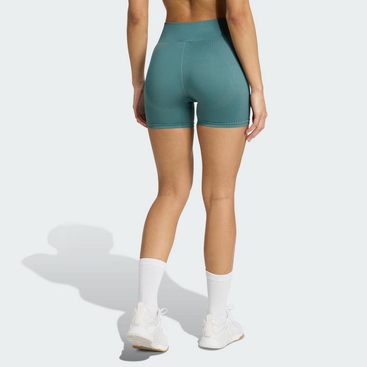 adidas adidas Workout Essentials leggings, gestrickt, Tights Damen - Preloved Teal - 1 | SportScheck