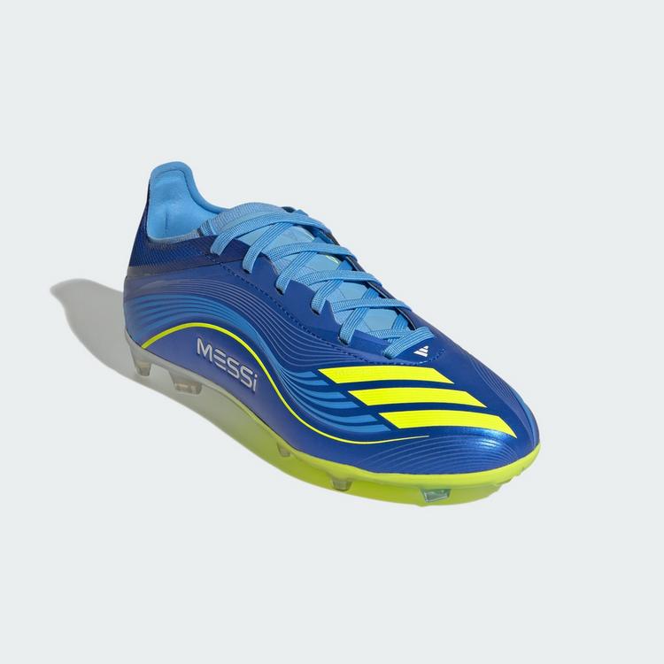 adidas adidas F50 Messi Elite Kids Fu&szlig;ballschuh, Fu&szlig;ballschuhe Kinder - Royal Blue / Solar Yellow / Semi Blue Burst - 2 | SportScheck