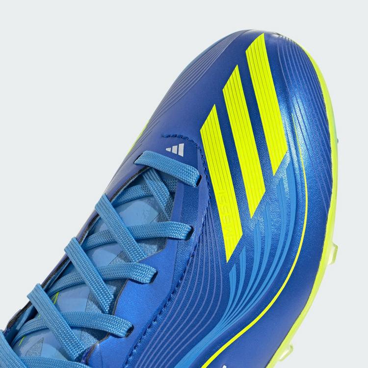 adidas adidas F50 Messi Elite Kids Fu&szlig;ballschuh, Fu&szlig;ballschuhe Kinder - Royal Blue / Solar Yellow / Semi Blue Burst - 6 | SportScheck