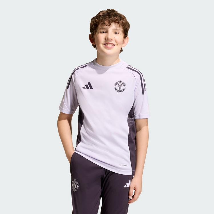 adidas adidas Manchester United Tiro 25 Competition Teamtrikot Kinder - Purple Tint / Aurora Black - 0 | SportScheck