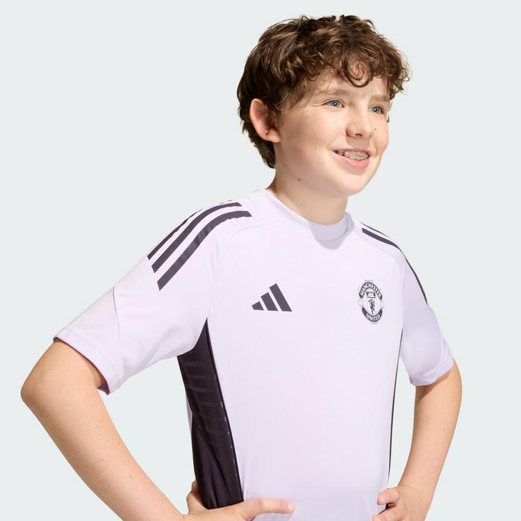 adidas adidas Manchester United Tiro 25 Competition Teamtrikot Kinder - Purple Tint / Aurora Black - 1 | SportScheck