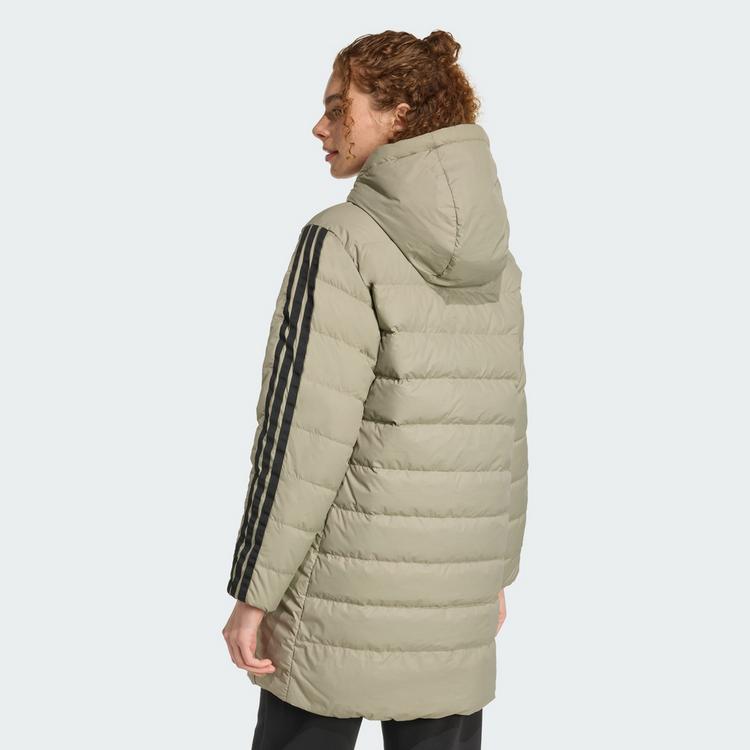 adidas adidas Essentials CLIMAWARM 3-Streifen Light Daunenjacke Damen - Silver Pebble - 1 | SportScheck