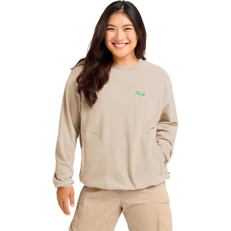 Jack Wolfskin Jack Wolfskin FIND THE WILD CREWNECK W Fleecepullover Damen - oyster - 0 | SportScheck