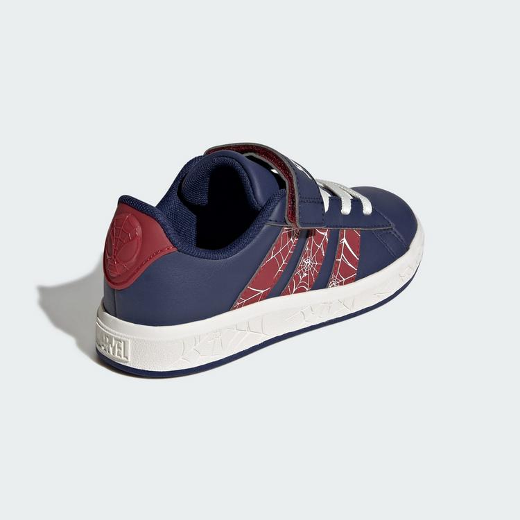 adidas adidas adidas Marvel Spider-Man Grand Court Sneaker Kinder - Dark Blue / Active Maroon / Off White - 4 | SportScheck