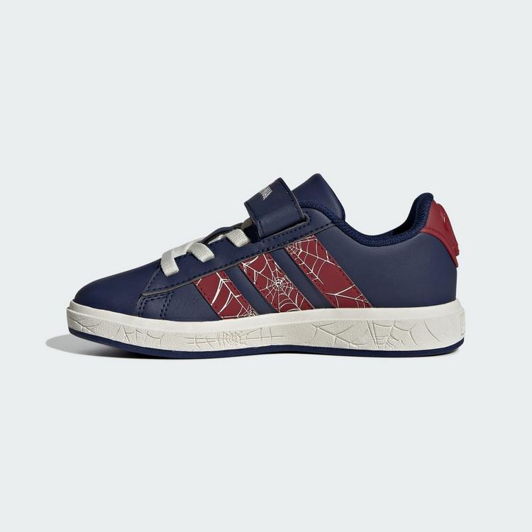 adidas adidas adidas Marvel Spider-Man Grand Court Sneaker Kinder - Dark Blue / Active Maroon / Off White - 5 | SportScheck