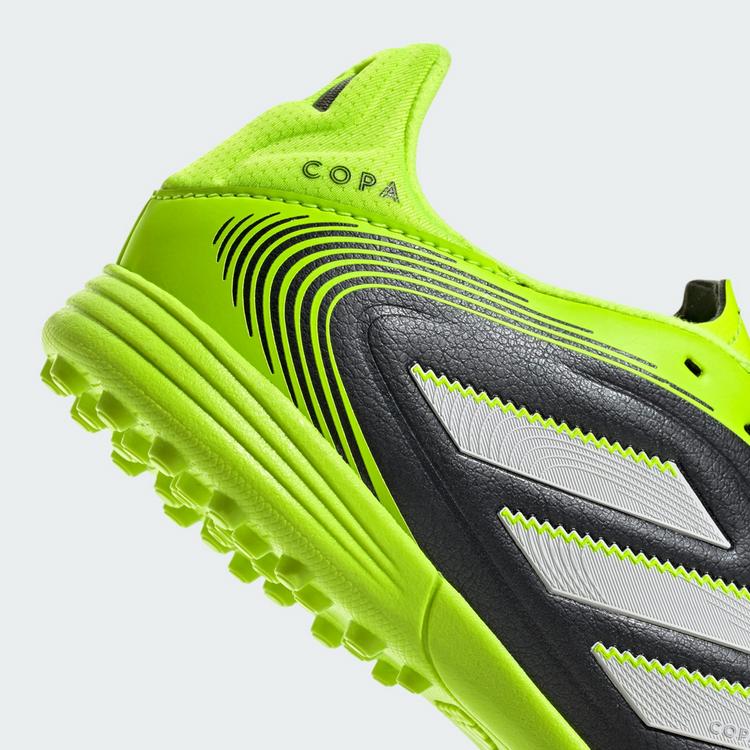 adidas adidas Copa Pure 3 League Kunstrasen Fu&szlig;ballschuhe Kinder - Core Black / Cloud White / Lucid Lemon - 5 | SportScheck
