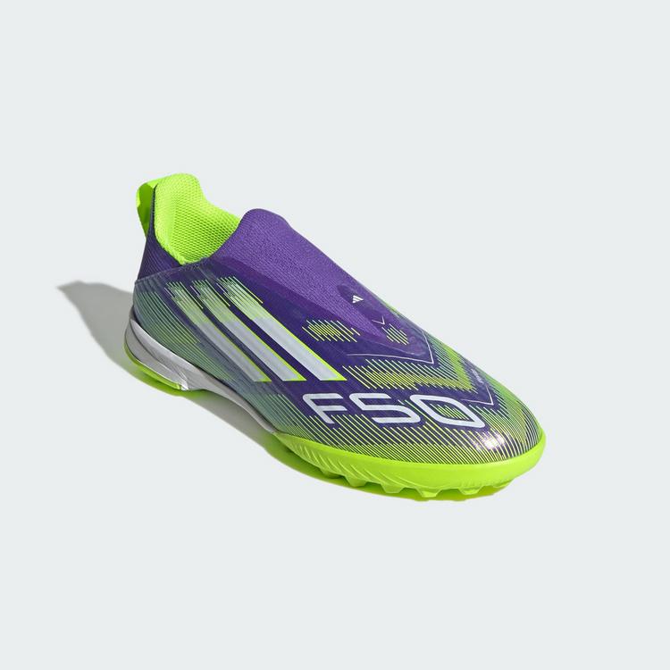 adidas adidas F50 League Kids Fu&szlig;ballschuh, Fu&szlig;ballschuhe Kinder - Purple Rush / Cloud White / Lucid Lemon - 2 | SportScheck