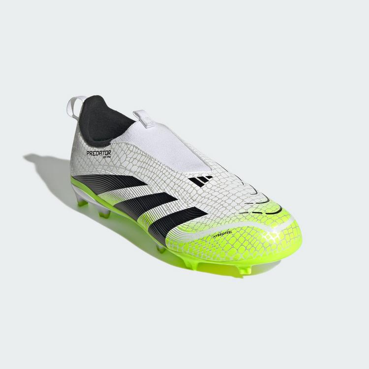 adidas adidas Predator League Laceless Kids FG/MG Fu&szlig;ballschuhe Kinder - Cloud White / Core Black / Lucid Lemon - 2 | SportScheck