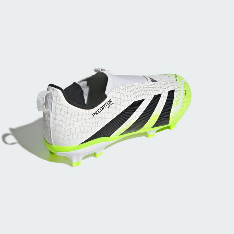 adidas adidas Predator League Laceless Kids FG/MG Fu&szlig;ballschuhe Kinder - Cloud White / Core Black / Lucid Lemon - 3 | SportScheck