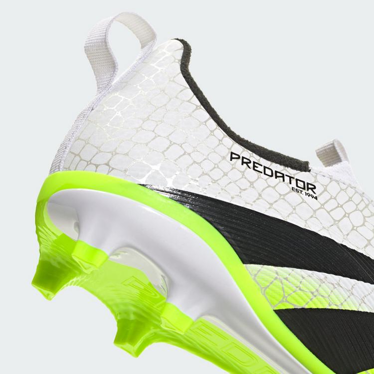 adidas adidas Predator League Laceless Kids FG/MG Fu&szlig;ballschuhe Kinder - Cloud White / Core Black / Lucid Lemon - 5 | SportScheck