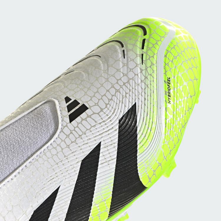 adidas adidas Predator League Laceless Kids FG/MG Fu&szlig;ballschuhe Kinder - Cloud White / Core Black / Lucid Lemon - 6 | SportScheck