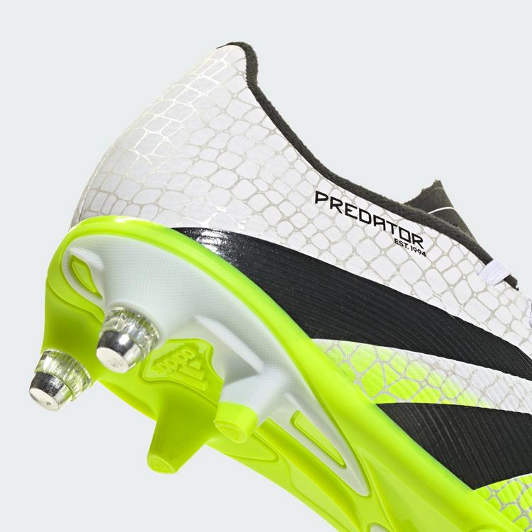 adidas adidas Predator League Fu&szlig;ballschuhe weiche Fu&szlig;ballschuhe Kinder - Cloud White / Core Black / Lucid Lemon - 5 | SportScheck