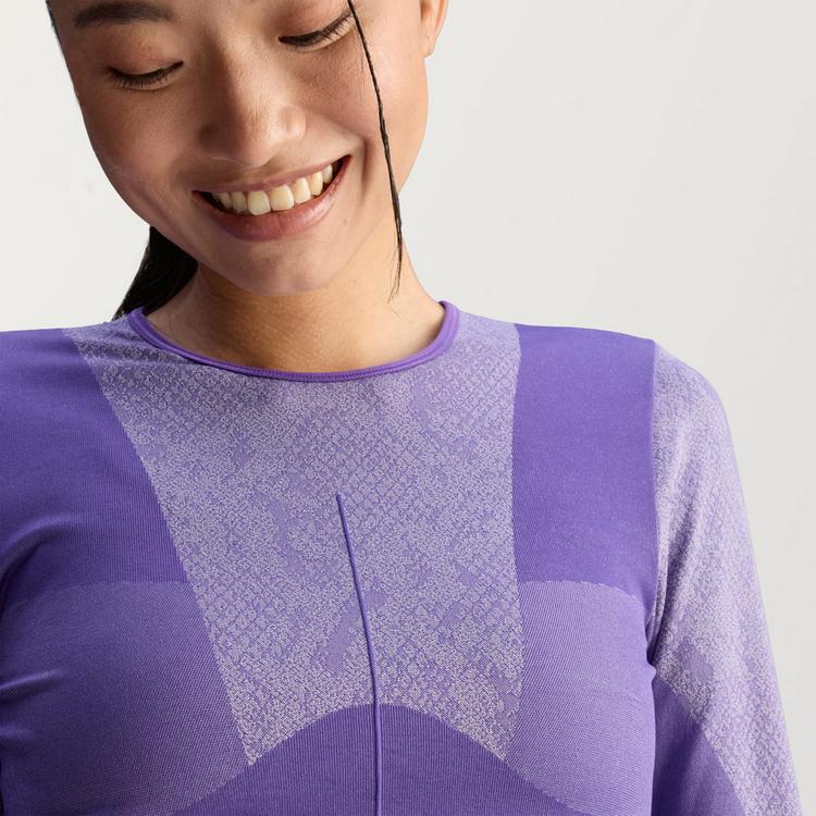 adidas adidas adidas By Stella McCartney Seamless Croptop Damen - Alpine Violet-Smc / Clear Onix - 0 | SportScheck