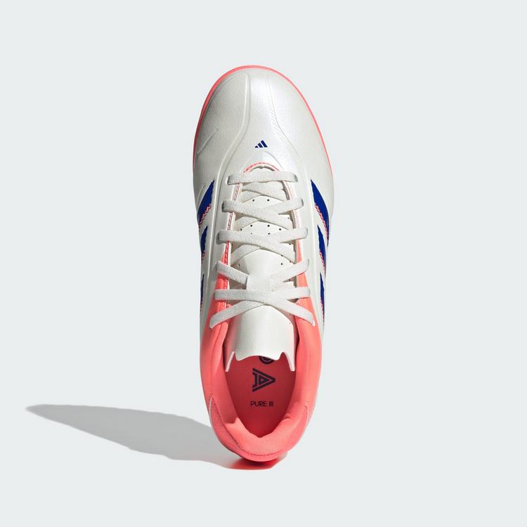 adidas adidas Copa Pure 3 Club Kids Fu&szlig;ballschuh, Fu&szlig;ballschuhe Kinder - Off White / Lucid Blue / Signal Coral - 0 | SportScheck
