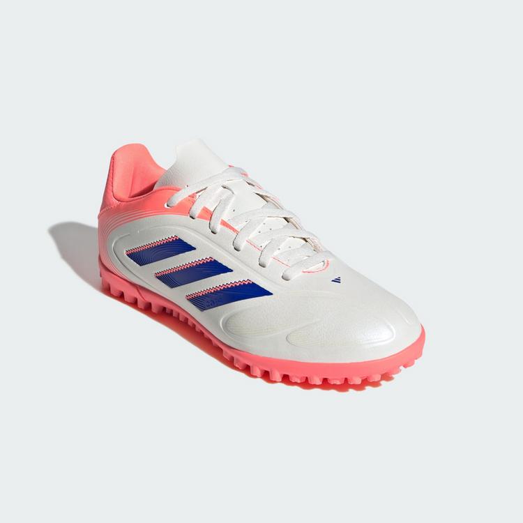 adidas adidas Copa Pure 3 Club Kids Fu&szlig;ballschuh, Fu&szlig;ballschuhe Kinder - Off White / Lucid Blue / Signal Coral - 2 | SportScheck