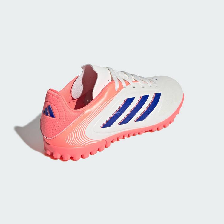 adidas adidas Copa Pure 3 Club Kids Fu&szlig;ballschuh, Fu&szlig;ballschuhe Kinder - Off White / Lucid Blue / Signal Coral - 3 | SportScheck