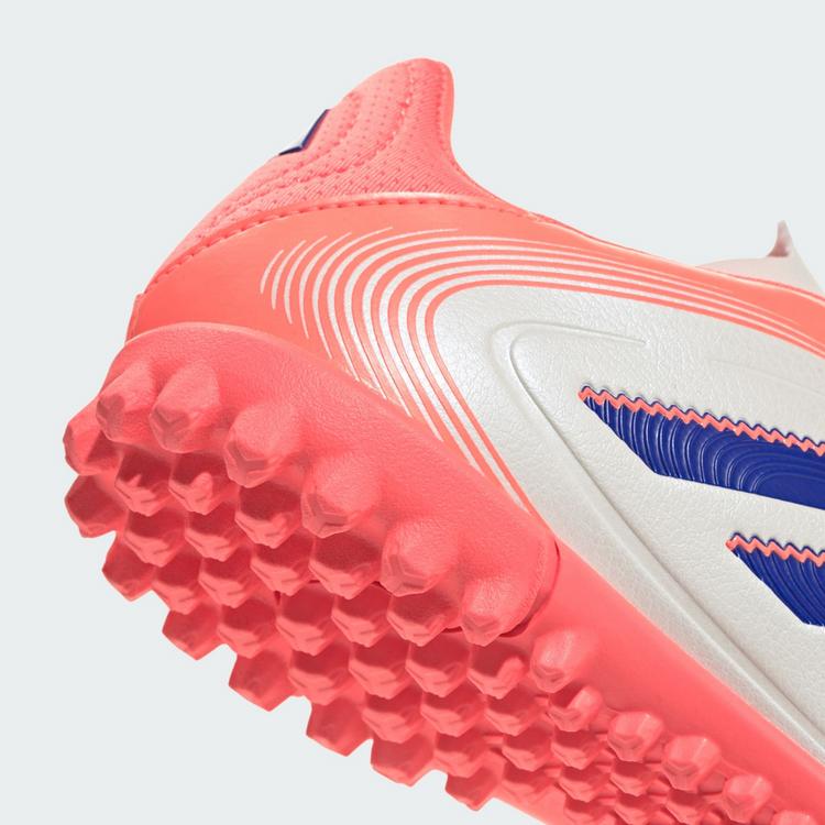 adidas adidas Copa Pure 3 Club Kids Fu&szlig;ballschuh, Fu&szlig;ballschuhe Kinder - Off White / Lucid Blue / Signal Coral - 5 | SportScheck