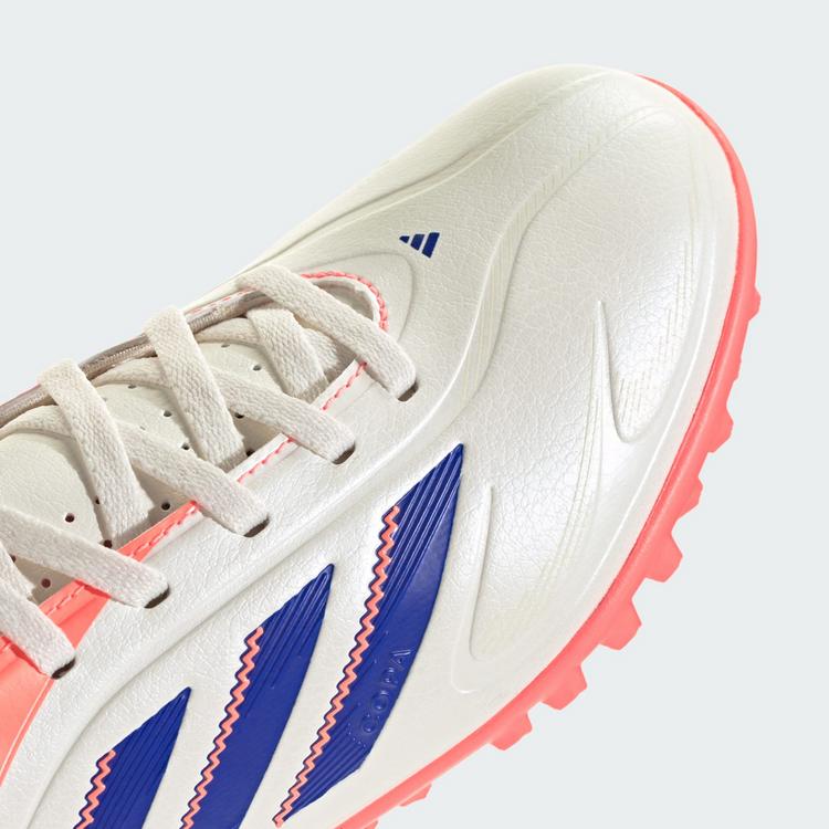 adidas adidas Copa Pure 3 Club Kids Fu&szlig;ballschuh, Fu&szlig;ballschuhe Kinder - Off White / Lucid Blue / Signal Coral - 6 | SportScheck