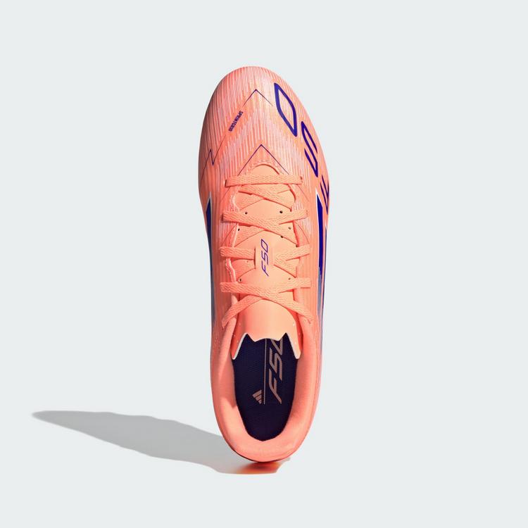 adidas adidas F50 CLUB Fu&szlig;ballschuh, feste/gemischte Fu&szlig;ballschuhe - Beam Orange / Lucid Blue / Cloud White - 0 | SportScheck