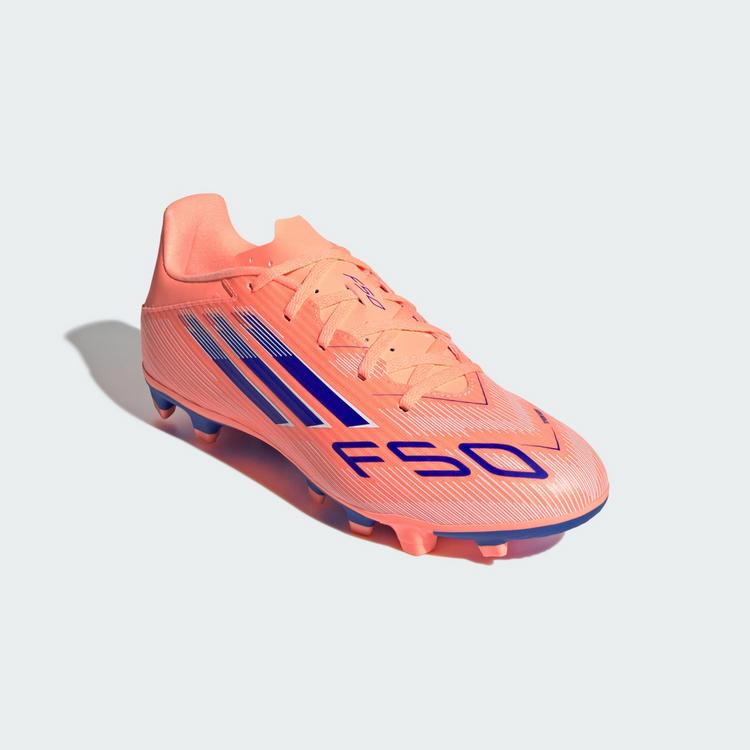adidas adidas F50 CLUB Fu&szlig;ballschuh, feste/gemischte Fu&szlig;ballschuhe - Beam Orange / Lucid Blue / Cloud White - 2 | SportScheck