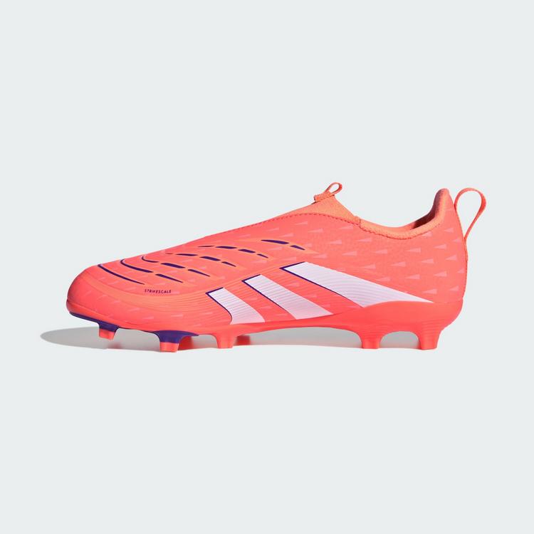 adidas adidas Predator League Laceless Kids FG/MG Fu&szlig;ballschuhe Kinder - Signal Coral / Cloud White / Beam Orange - 4 | SportScheck