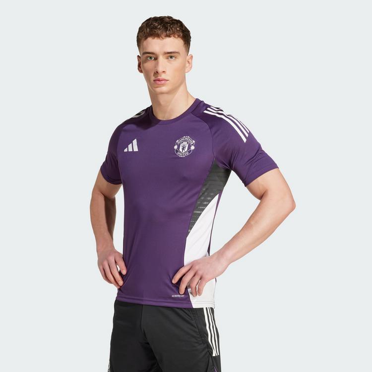adidas adidas Manchester United Tiro 25 Competition Teamtrikot Herren - Aurora Plum / White / Black - 0 | SportScheck