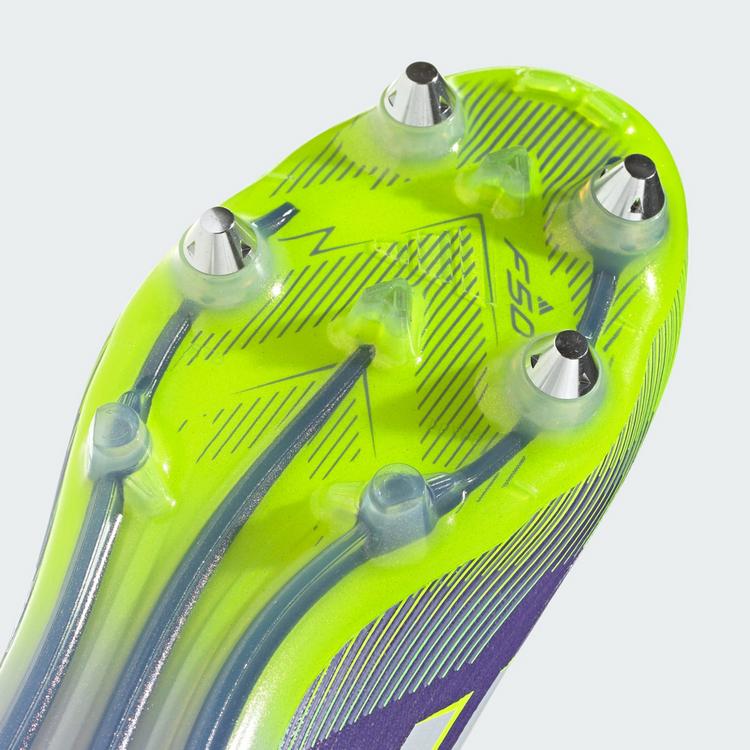 adidas adidas F50 Elite Fu&szlig;ballschuh, Weiche B&ouml;den, Fu&szlig;ballschuhe - Purple Rush / Cloud White / Lucid Lemon - 5 | SportScheck