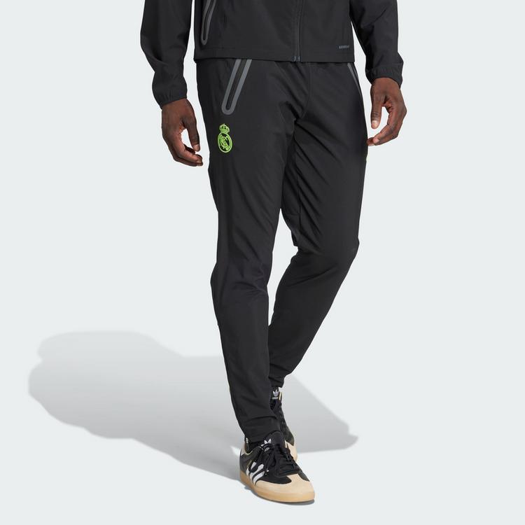 adidas adidas Real Madrid Tiro 25 Pro Vis Tech Travel Trainingshose Herren - Black / Lucid Lemon - 0 | SportScheck