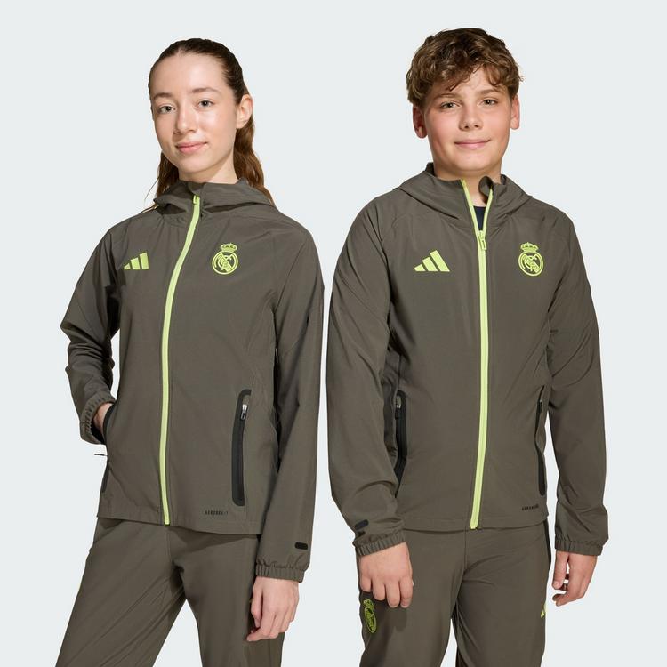 adidas adidas Real Madrid Tiro 25 Competition Vis Trainingsanzug Kinder - Utility Grey / Semi Frozen Yellow - 0 | SportScheck