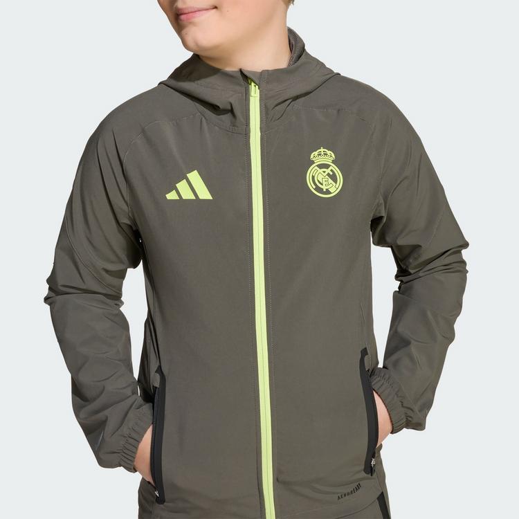 adidas adidas Real Madrid Tiro 25 Competition Vis Trainingsanzug Kinder - Utility Grey / Semi Frozen Yellow - 1 | SportScheck