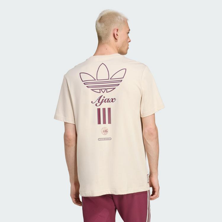 adidas adidas Ajax Amsterdam Terrace Icons Grafik Funktionsshirt Herren - Halo Ivory - 1 | SportScheck
