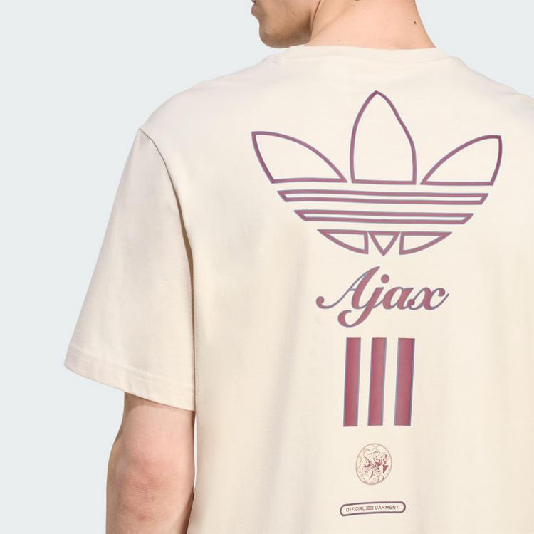 adidas adidas Ajax Amsterdam Terrace Icons Grafik Funktionsshirt Herren - Halo Ivory - 1 | SportScheck
