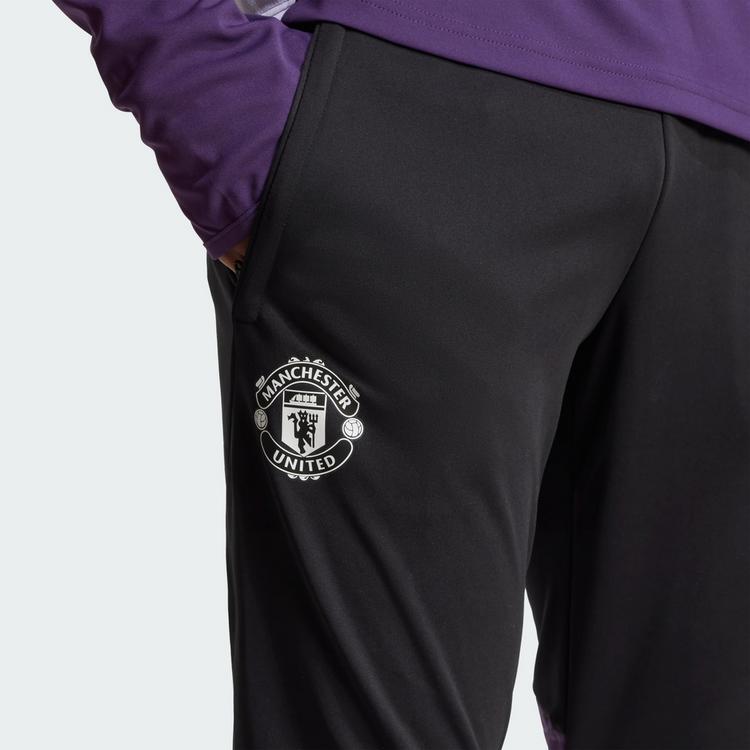 adidas adidas Manchester United Tiro 25 Competition Trainingshose Herren - Black / Aurora Plum / Black - 0 | SportScheck