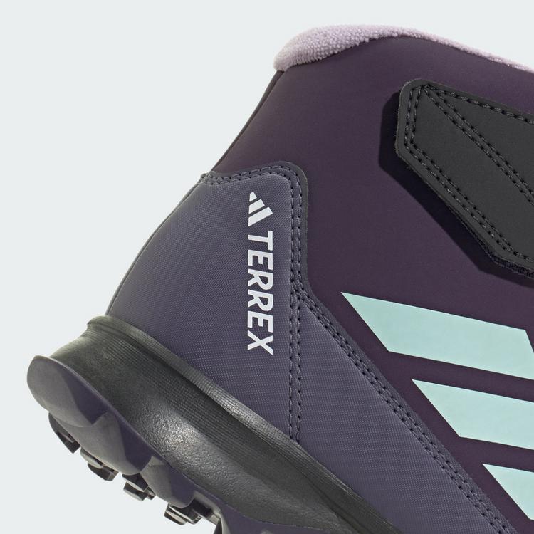 adidas adidas Terrex Snow CF CLIMAWARM Winterschuhe Wanderschuhe Kinder - Aurora Plum / Semi Flash Aqua / Powder Plum - 7 | SportScheck