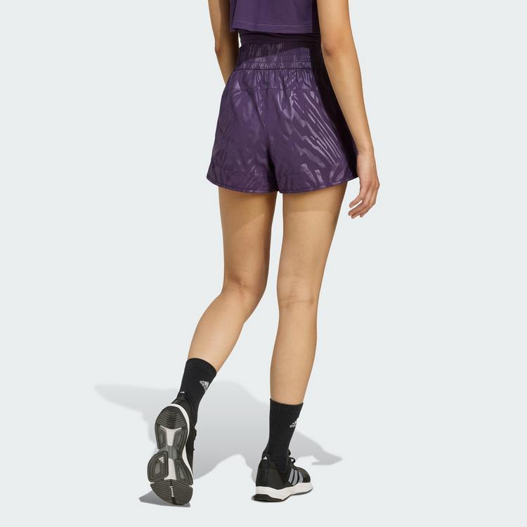 adidas adidas AOP Pacer Training Woven Shorts mit Funktionsshorts Damen - Aurora Plum - 1 | SportScheck