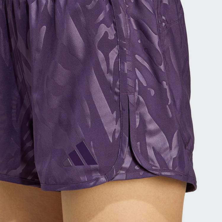 adidas adidas AOP Pacer Training Woven Shorts mit Funktionsshorts Damen - Aurora Plum - 0 | SportScheck