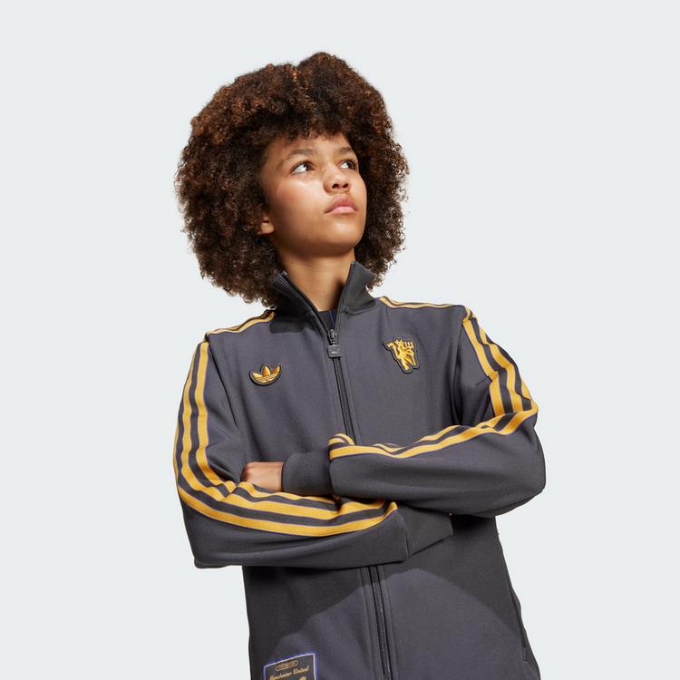 adidas adidas Manchester United Terrace Icons Trainingsjacke Kinder - Utility Black - 1 | SportScheck