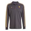 adidas Manchester United Terrace Icons Pololangarmshirt Herren - Utility Black