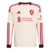 adidas Liverpool FC 25/26 Long Sleeve Kids Trikot Kinder - Wonder White