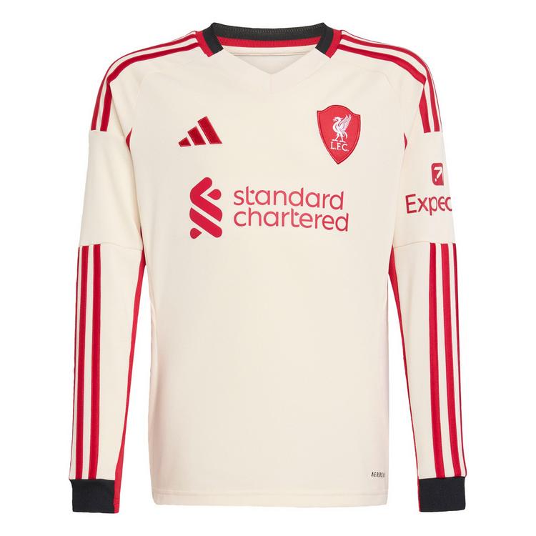 adidas adidas Liverpool FC 25/26 Long Sleeve Kids Trikot Kinder - Wonder White - 0 | SportScheck
