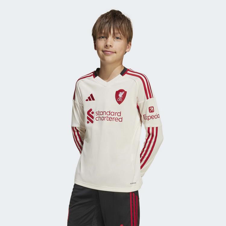 adidas adidas Liverpool FC 25/26 Long Sleeve Kids Trikot Kinder - Wonder White - 0 | SportScheck