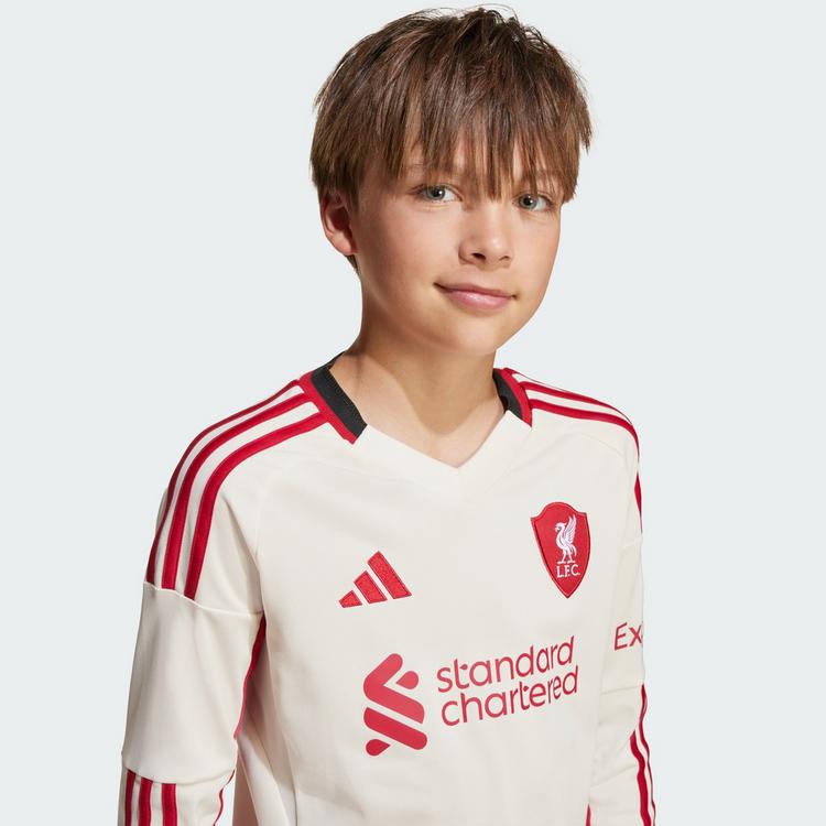 adidas adidas Liverpool FC 25/26 Long Sleeve Kids Trikot Kinder - Wonder White - 3 | SportScheck