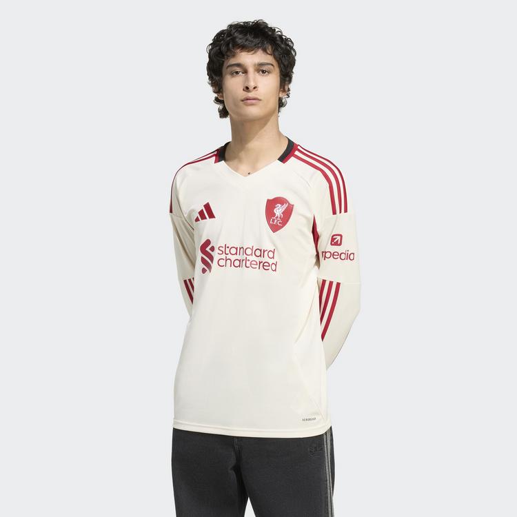 adidas adidas FC Liverpool 25/26 Ausw&auml;rtstrikot, Trikot Herren - Wonder White - 0 | SportScheck