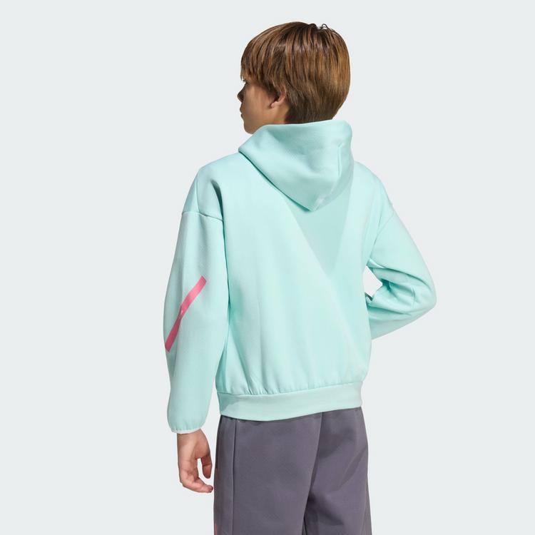 adidas adidas MESSI ZNE HOODIE KIDS Sweatshirt Hoodie Kinder - Semi Flash Aqua - 1 | SportScheck