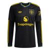 adidas Manchester United 25/26 Lang&auml;rmeliges Trikot Herren - Black