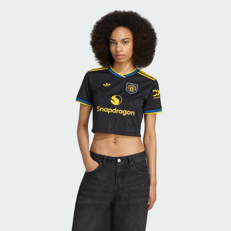 adidas adidas Manchester United 25/26 k&uuml;rzer Croptop Damen - Black - 0 | SportScheck