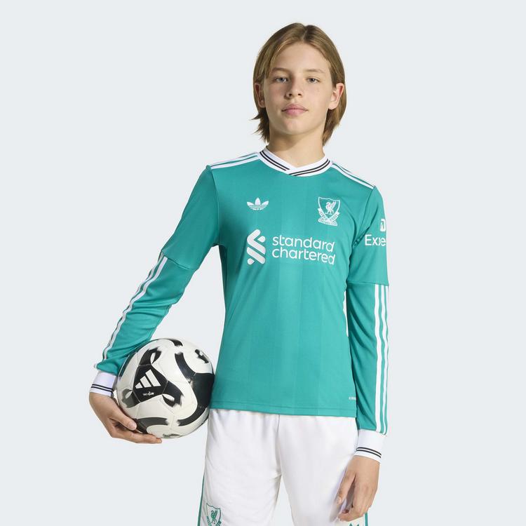 adidas adidas Liverpool FC 25/26 Long Sleeve Kids Trikot Kinder - Sea Green - 0 | SportScheck